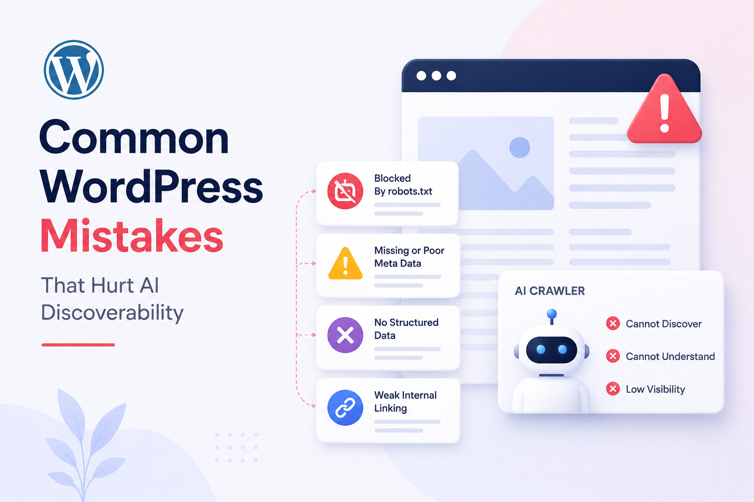 Common WordPress Mistakes That Hurt AI Discoverability