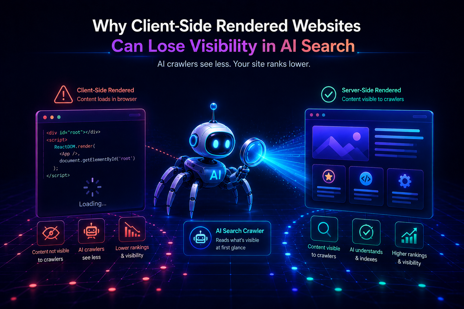 Why Client-Side Rendered Websites Can Lose Visibility in AI Search